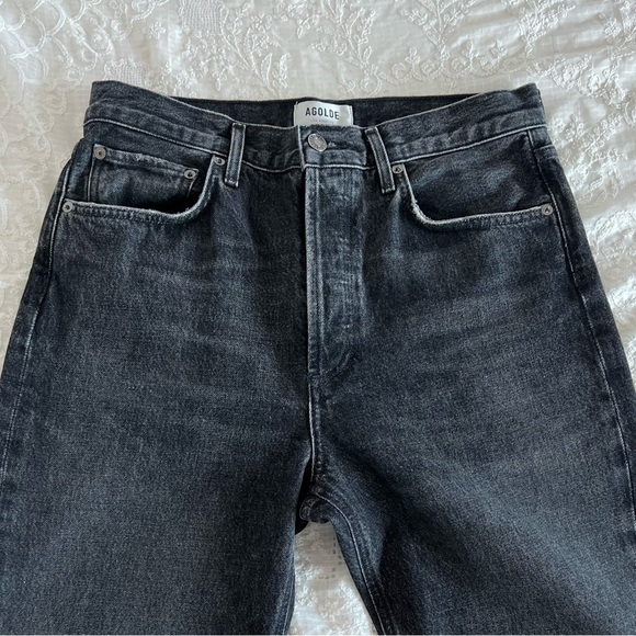 AGOLDE Fran Jeans in Ditch Size 26 Women's Black Jeans - Picture 7 of 12